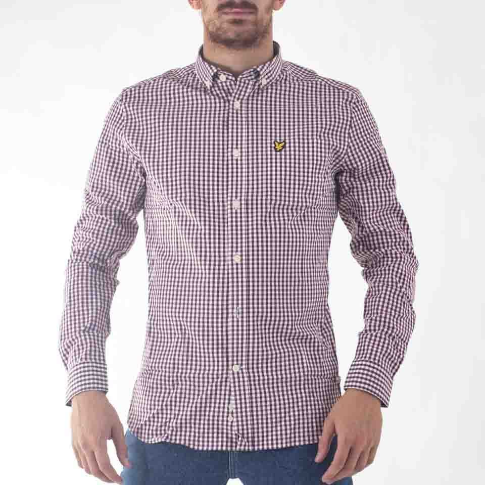 Slim Fit Gingham Shirt - 1