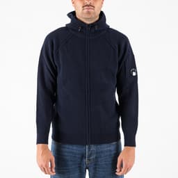 Lambswool GRS Hooded Full Zip Sweater - 1