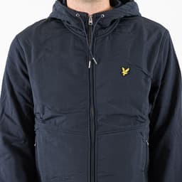 Half Raglan Sleeve Panneled Hoodie - 6