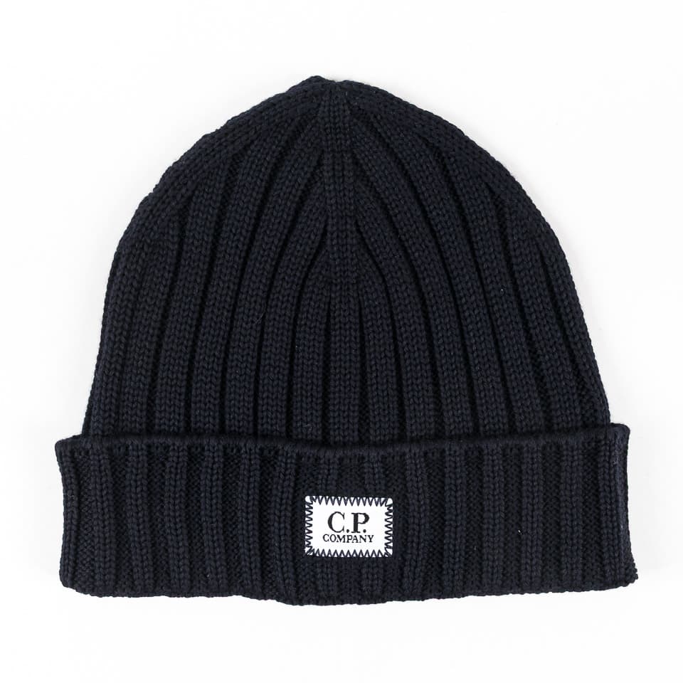 Extrafine Merino Wool Logo Beanie - C.P. Company - Cappellini