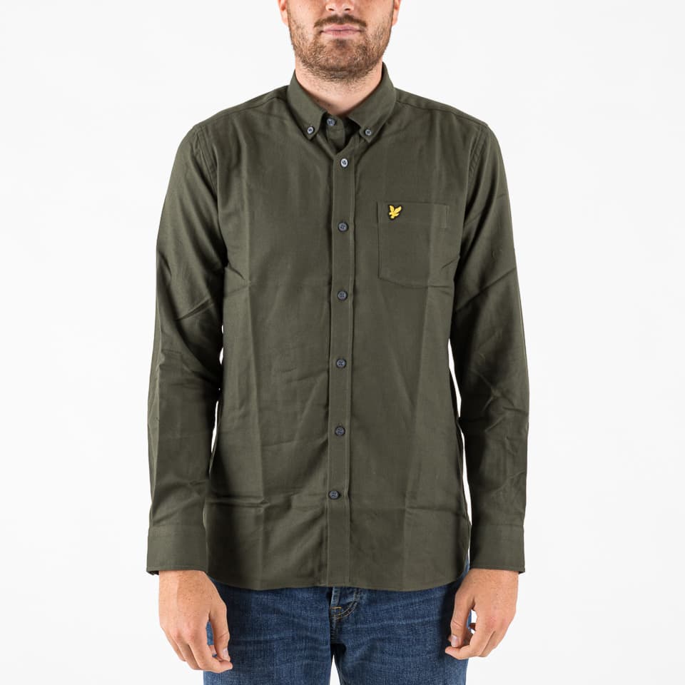 Button Down Flannel Shirt - Lyle & Scott - Shirts