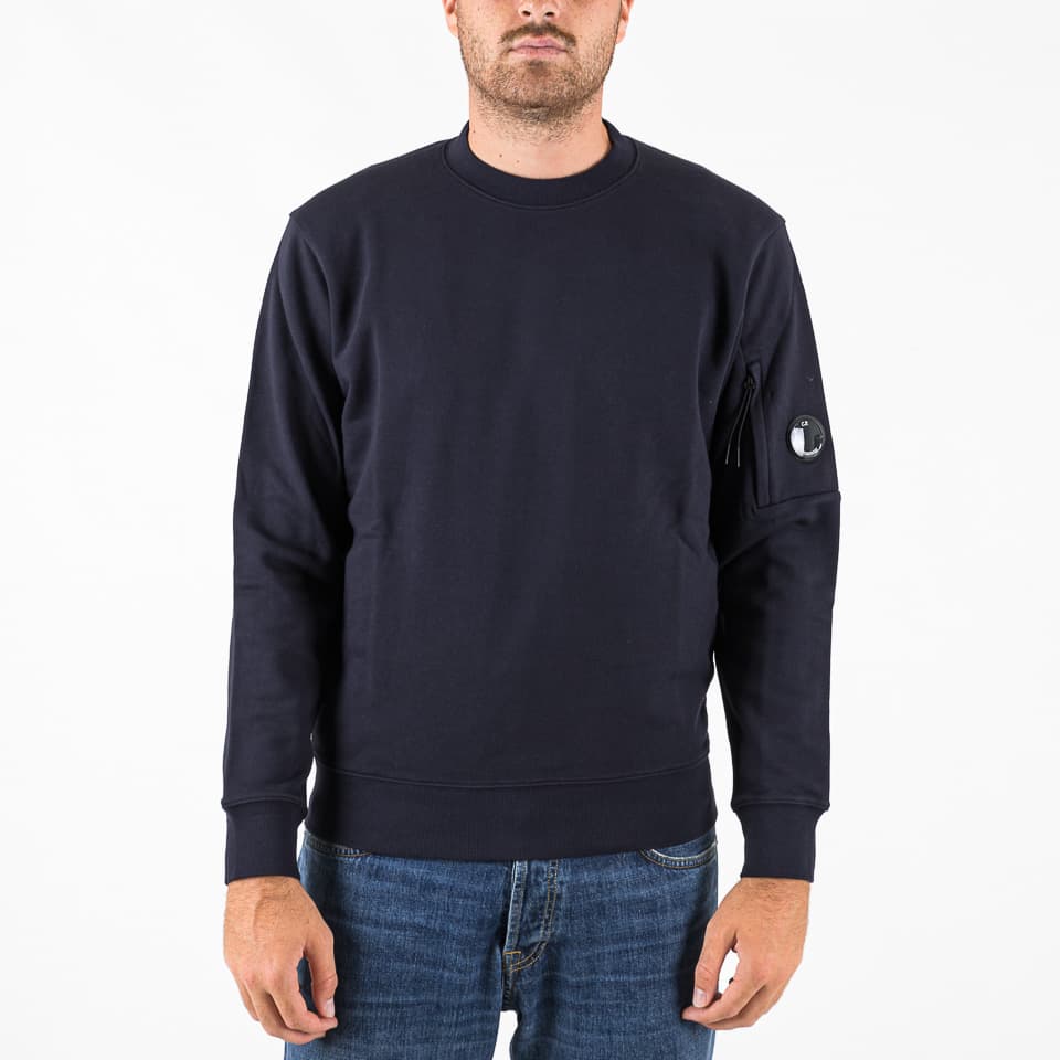 Diagonal Raised Fleece Crewneck Sweatshirt - 1