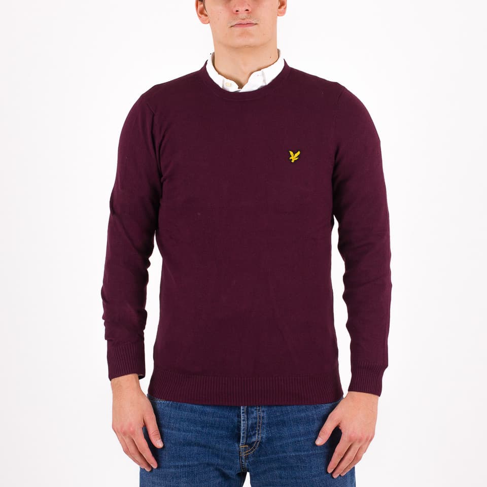 Cotton Merino Crew Neck Jumper - 1