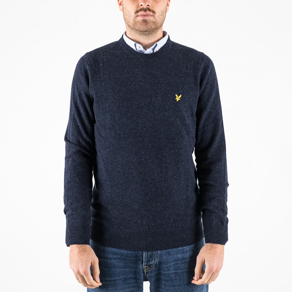 Lambswool Blend Crew Neck Jumper - 1