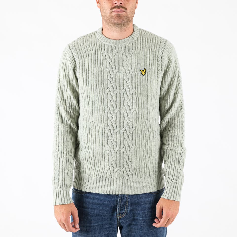 Ribbed Cable Knit Jumper - Lyle & Scott - Jumpers & Sweaters