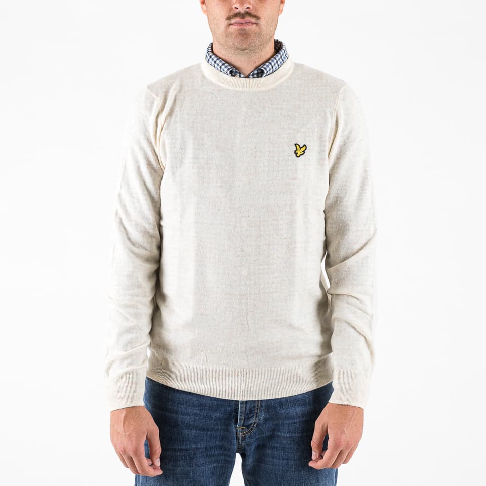 Lambswool Blend Crew Neck Jumper - 1