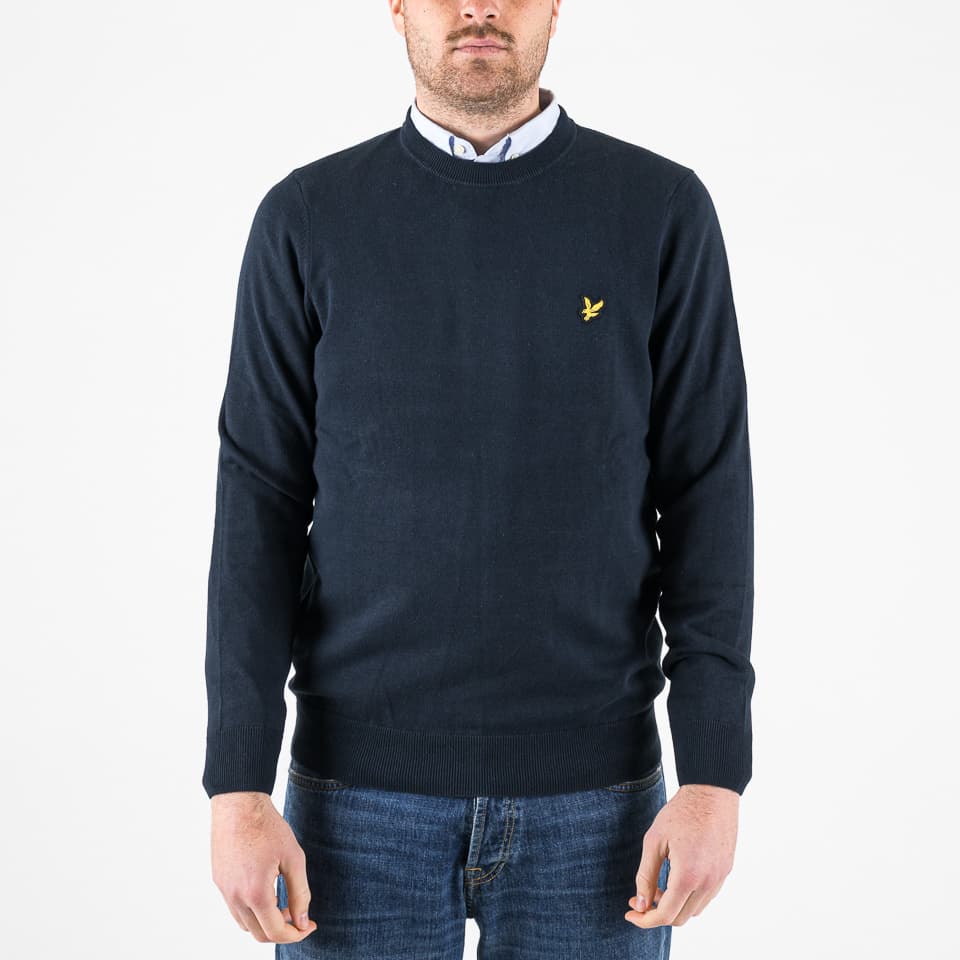 Cotton Crew Neck Jumper - 1