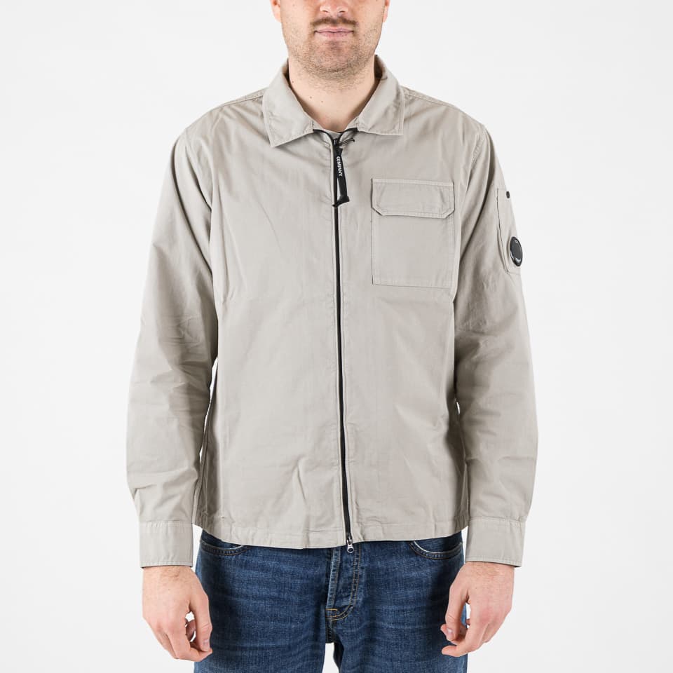 Organic Gabardine Zipped Lens Overshirt - 1
