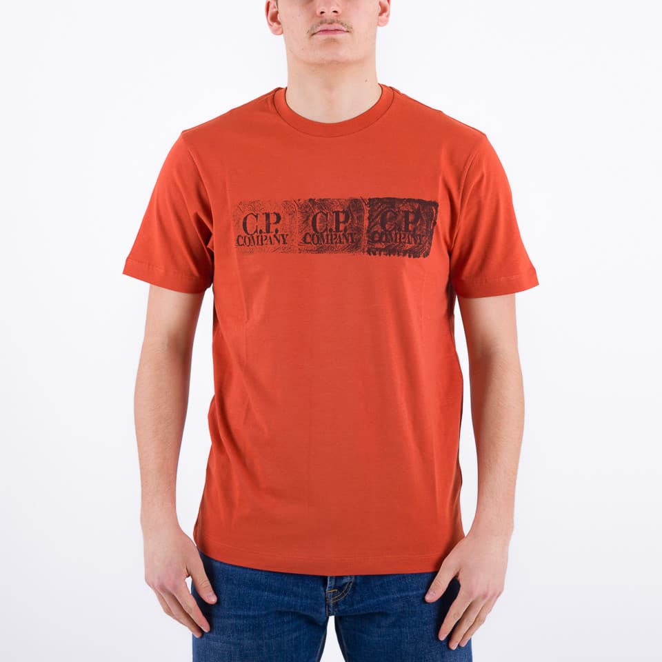 30/1 Jersey Distressed Chest Logo T-Shirt - 1