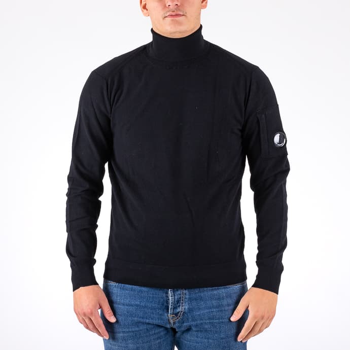 Extrafine Merino Wool Turtle Neck Knit - 1